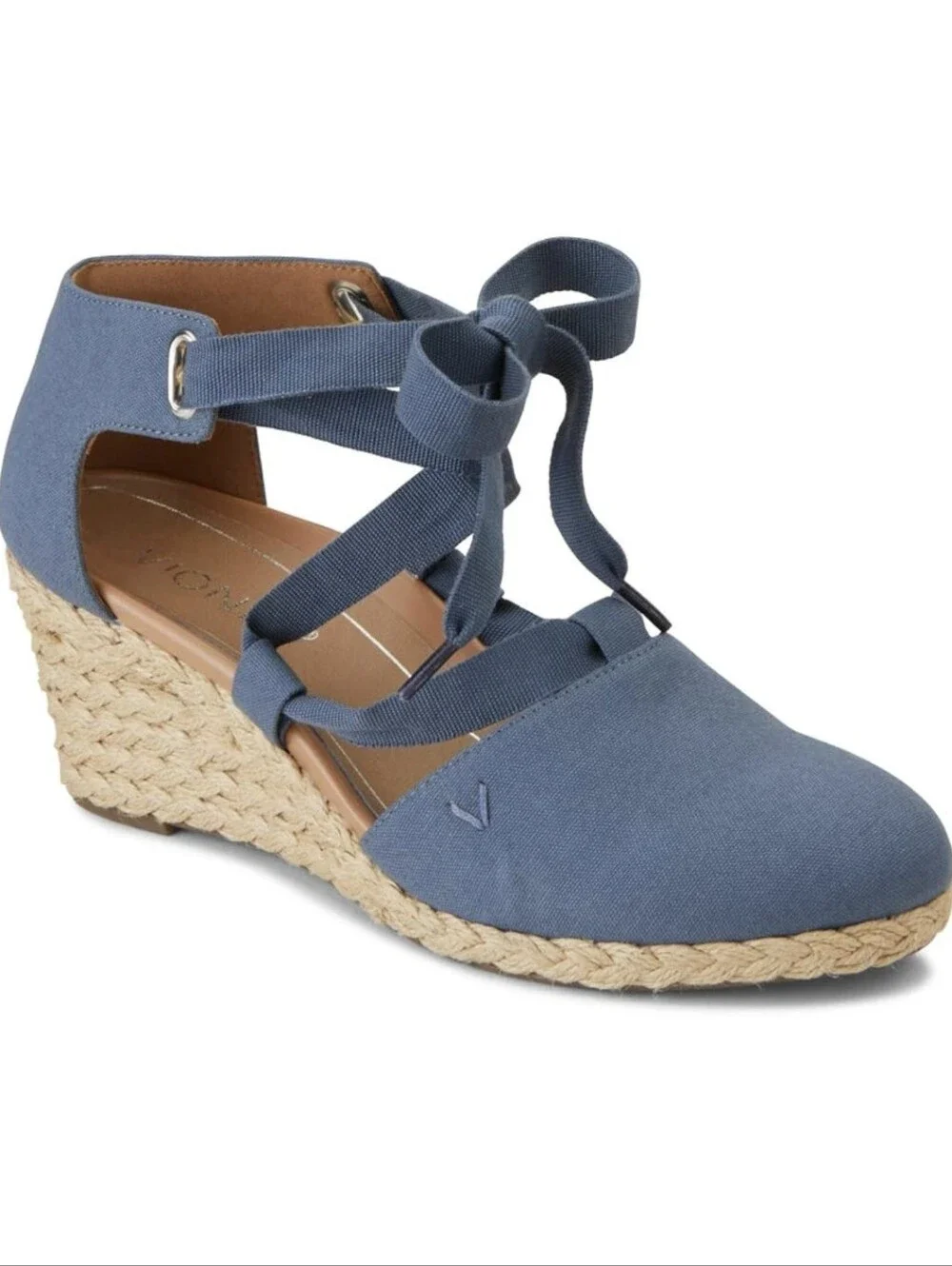 Vionic Kaitlyn Denim Wedges Shoes